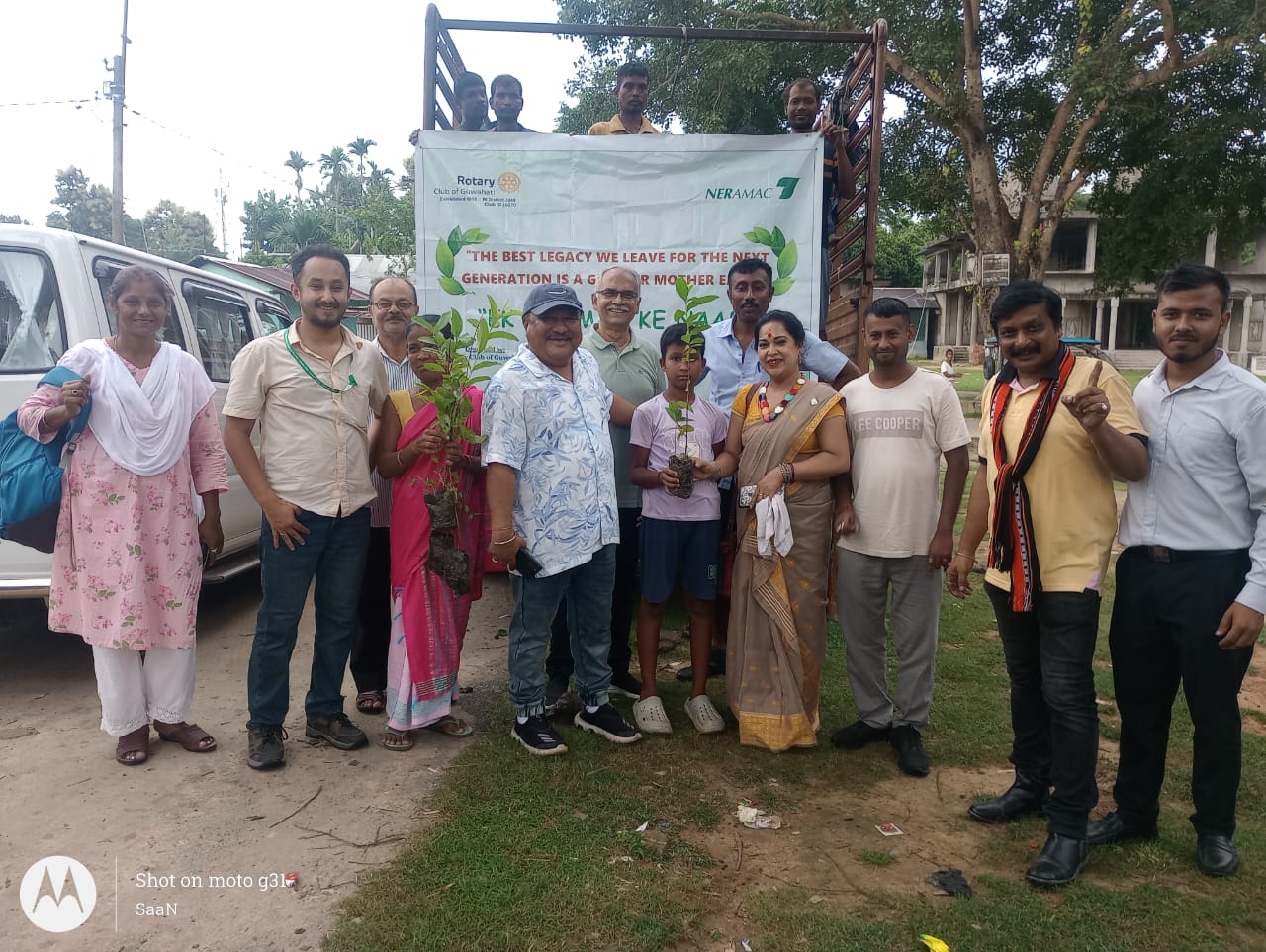 Rotary Club of Guwahati and NERAMAC Distribute Saplings, Launch Tree Plantation Drive