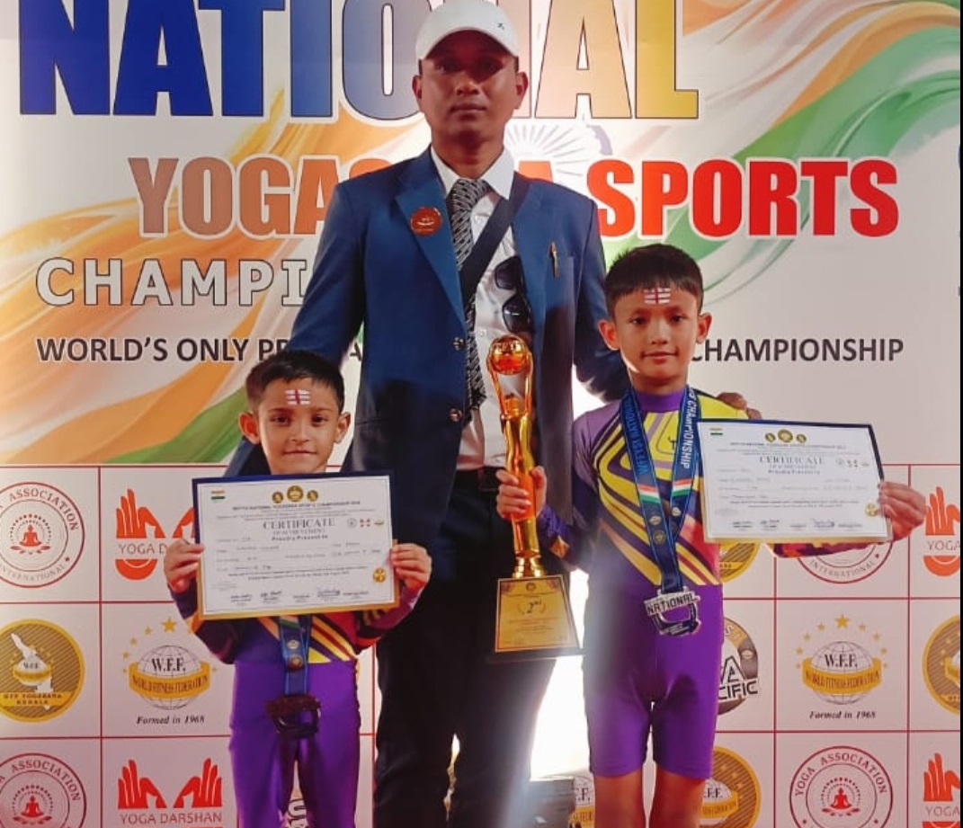 Two Assam Kids Shine in National Yoga Sports Competition, to Represent India in Malaysia