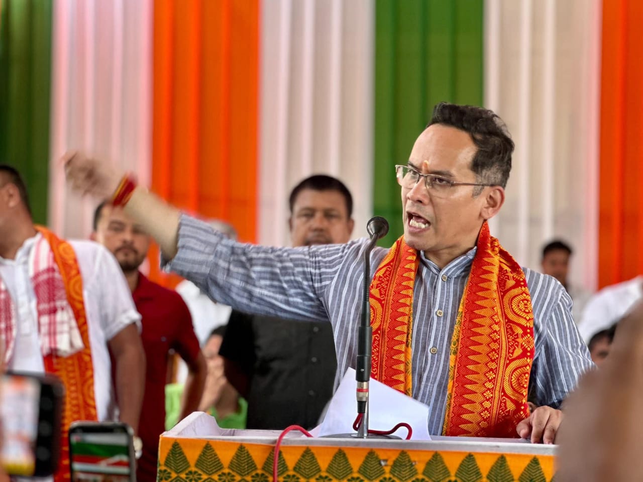 Congress Leader Gaurav Gogoi Defends Legacy, Challenges Amit Shah in Assam Rally