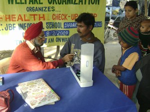 Free health check-up camp organized