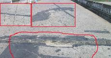 Crack in the Subansiri Bridge