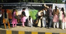 Rotaract Club held anti-terrorism campaign and a peace procession