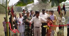 Red Horns Army Dedicates village haat in Barnadijhar