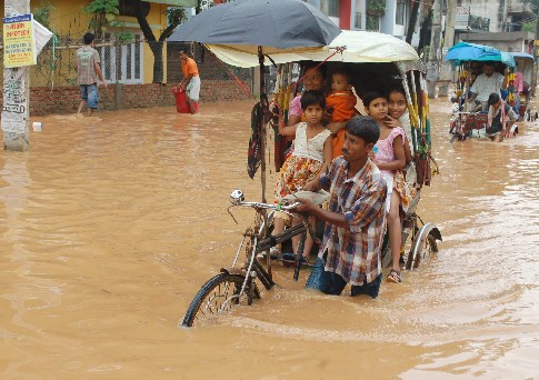 Guwahati floating in rainwaters