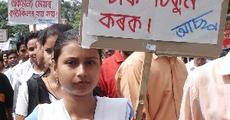 AASU and AGSU organise protest rally on unsafe drinking water
