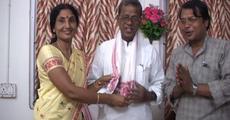 Bhumidhar Barman turns   80...the oldest minister in the cabinet.