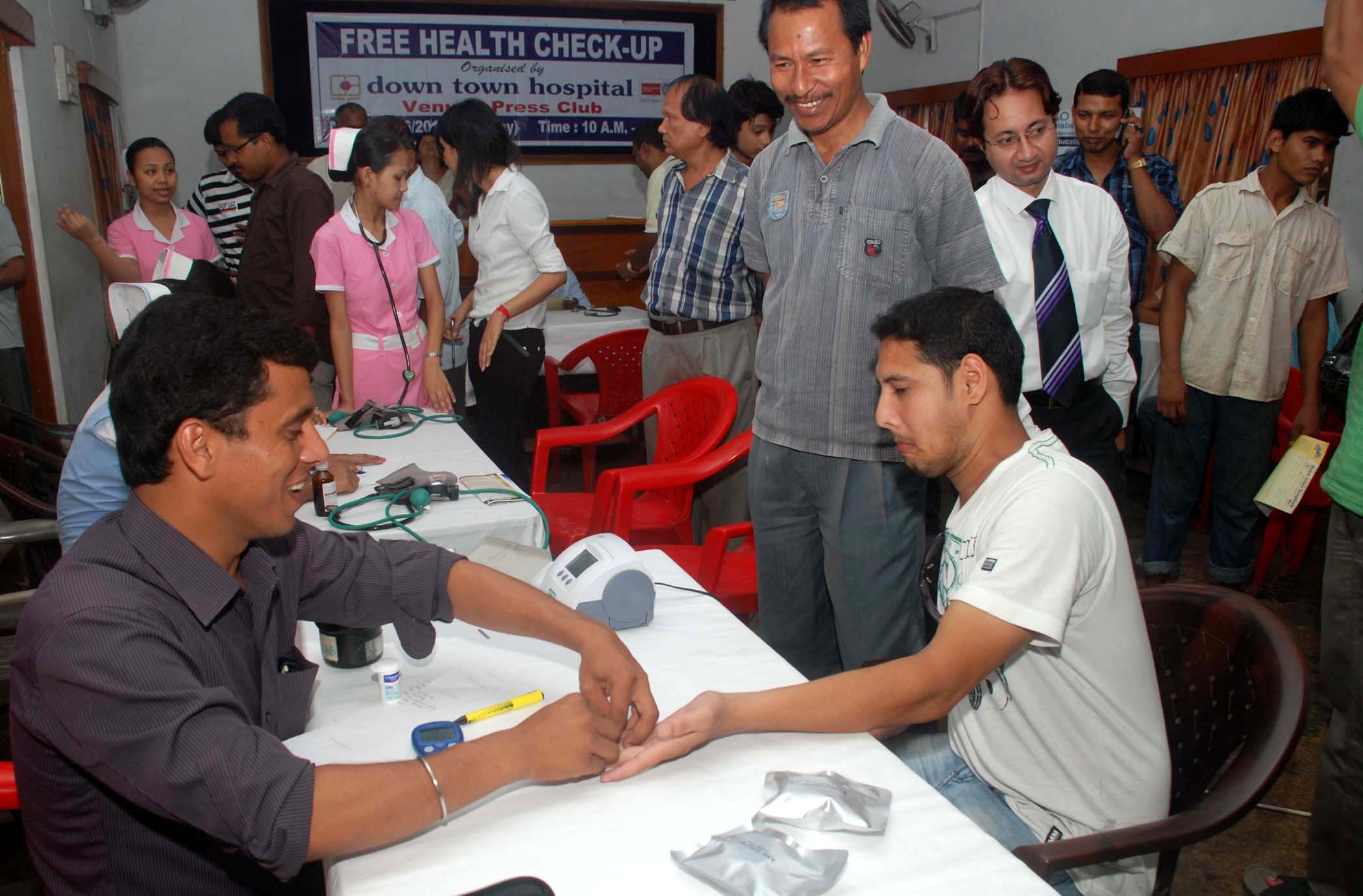 Health Check-up concludes at press club