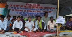 Hunger strike at Haflong in Anna’s Support