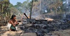 Gaijen village burnt