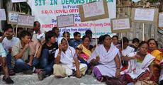 Sit-in- Demonstration demanding release of Mohet Hojai