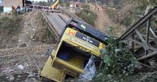 Bridge collapsed at Mahur, Haflong
