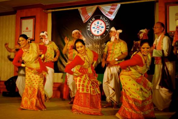 Dikshu and Priyanka for UAE Bihu