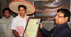 Successful IFS candidate felicitated at Golaghat