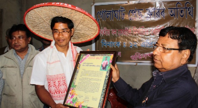 Successful IFS candidate felicitated at Golaghat