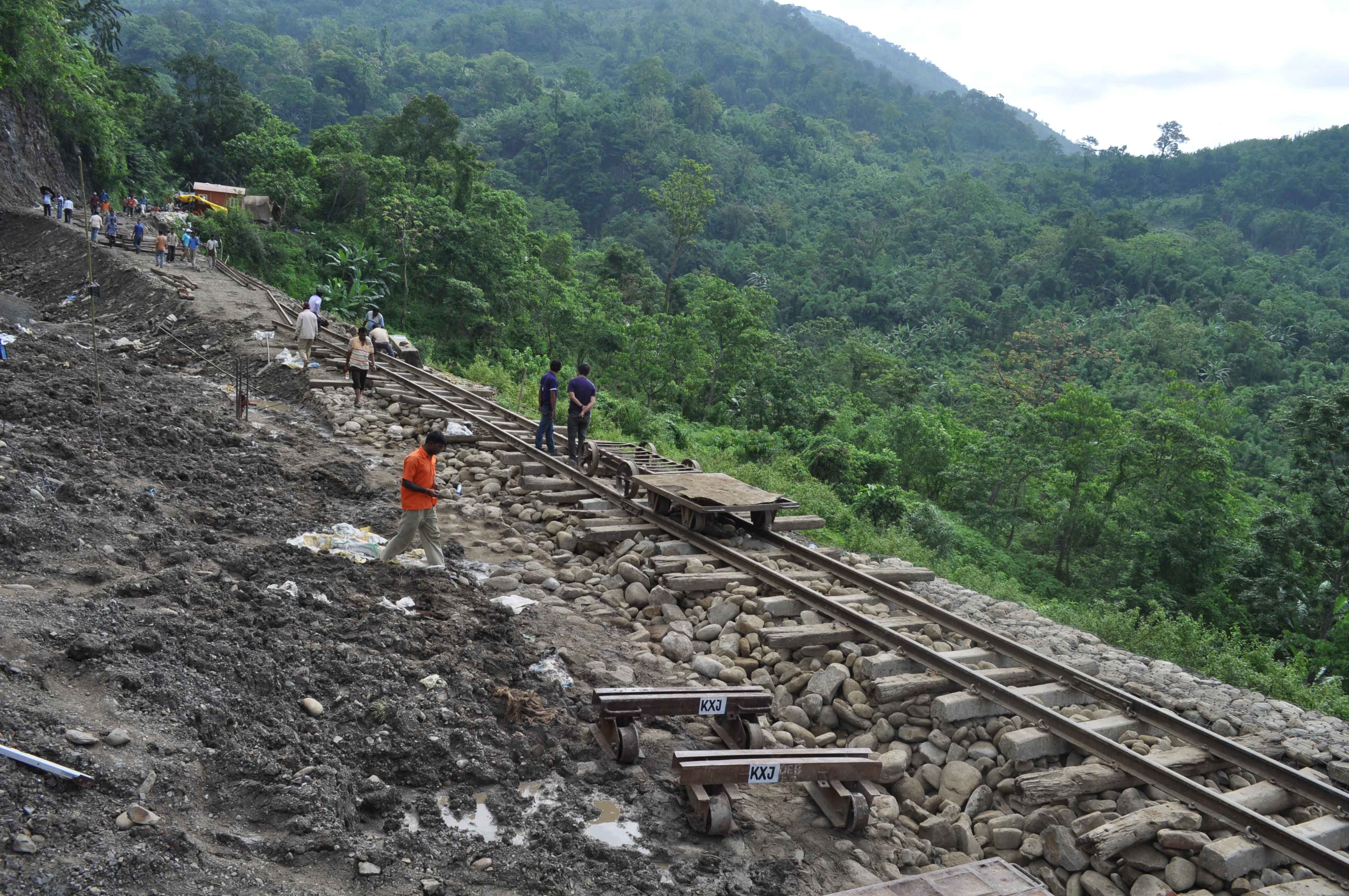 Rail communication yet to restore between Lower Haflong and Badarpur