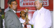 Rajiv Gandhi Excellence Award-2012 to NERIST professor