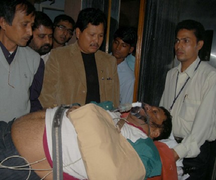 Birendra Baishya injured in accident