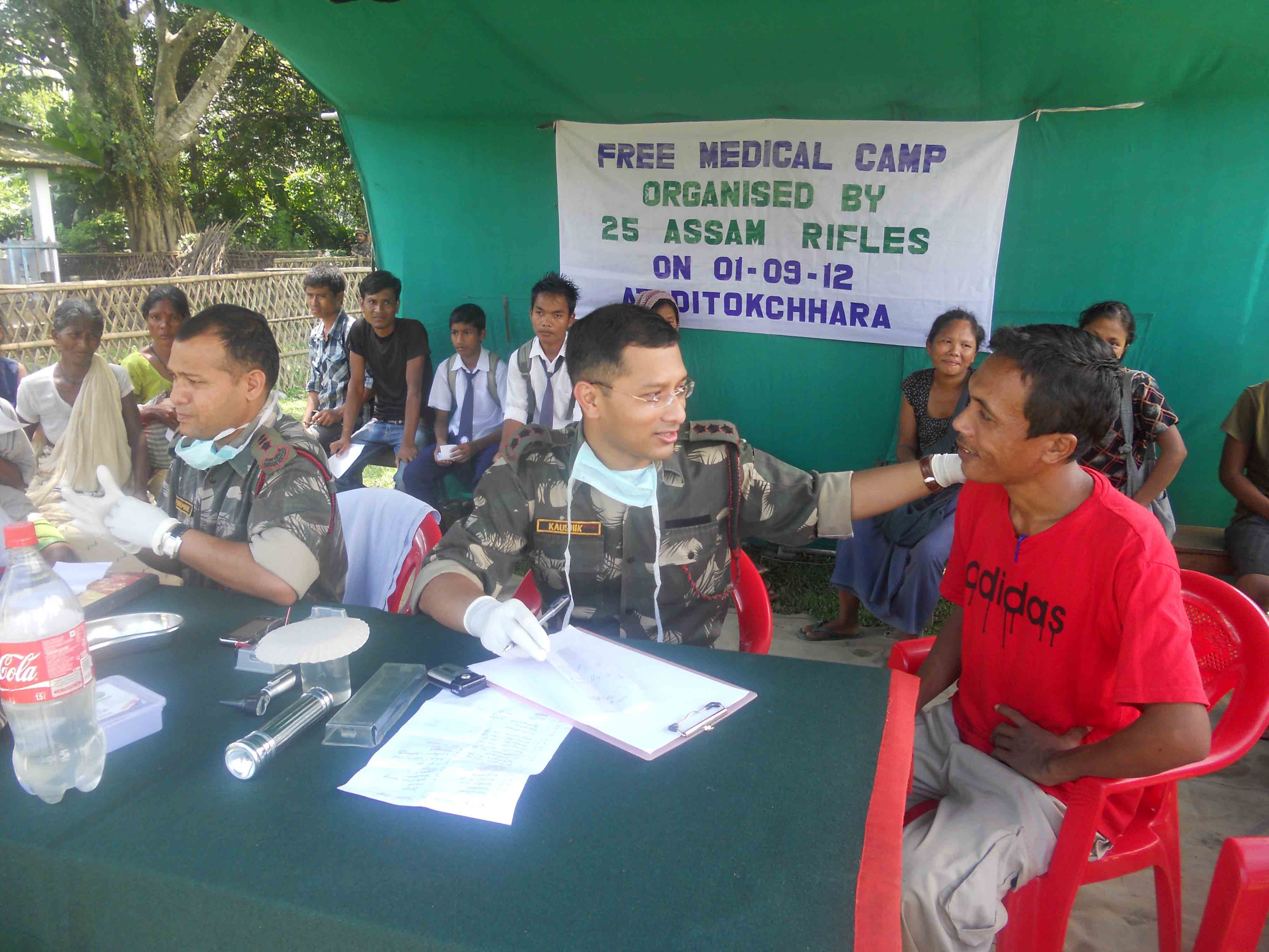 Assam Rifles Health Camp at Ditokcherra