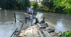 Collapsed PWD bridge poses threat