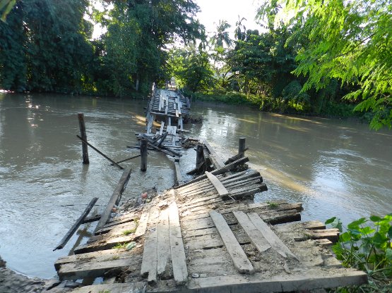 Collapsed PWD bridge poses threat