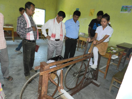 Science based competition at Tangla