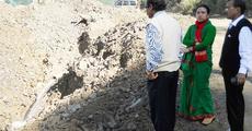 Concern over damage of water supply line
