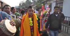 Grand welcome to footballer Baoringdao Bodo