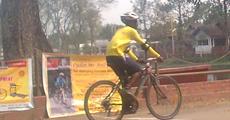 Nazira cyclist  attemping for Guinness World Record
