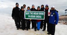Save the Rhino campaign features in Antarctic expedition 