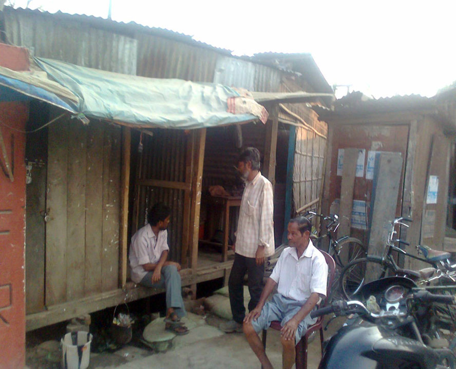 Illegal wine shops at Simaluguri Railway Station
