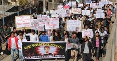 Protest against racial bias
