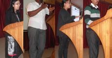 Scholars present PHd research proposals at DBU